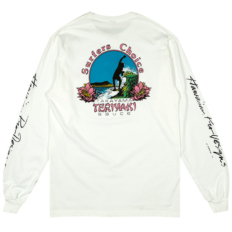 DT109 - Donald Takayama L/S Surfers Choice Teriyaki - White – Noah
