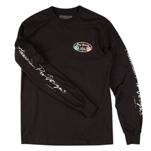 DT114 - Donald Takayama L/S Rainbow Oval - Black