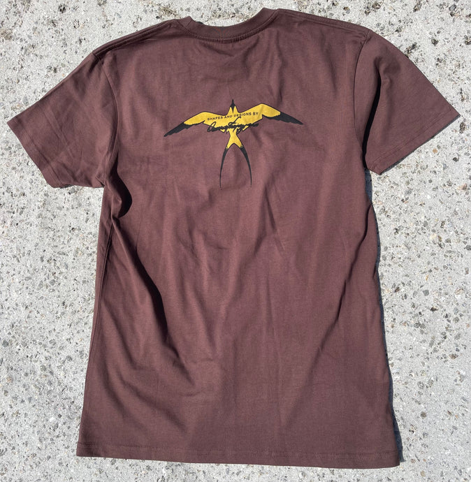 DT111 - Donald Takayama - Bird Logo - Brown S/S