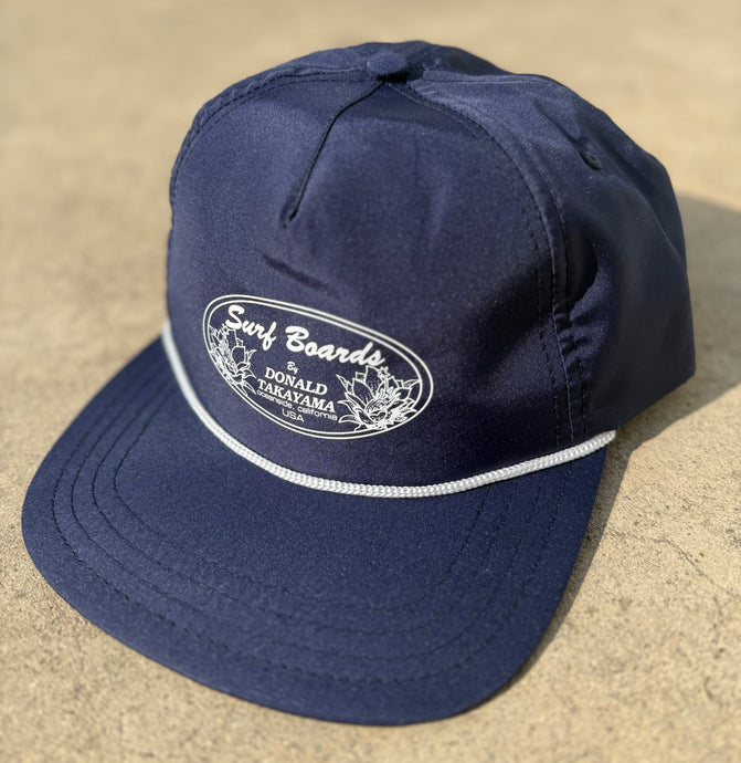 Hat113 - Donald Takayama Nylon Hat (Midnight Blue with White Small Oval)