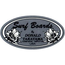 Donald Takayama oval logo sticker (Small)